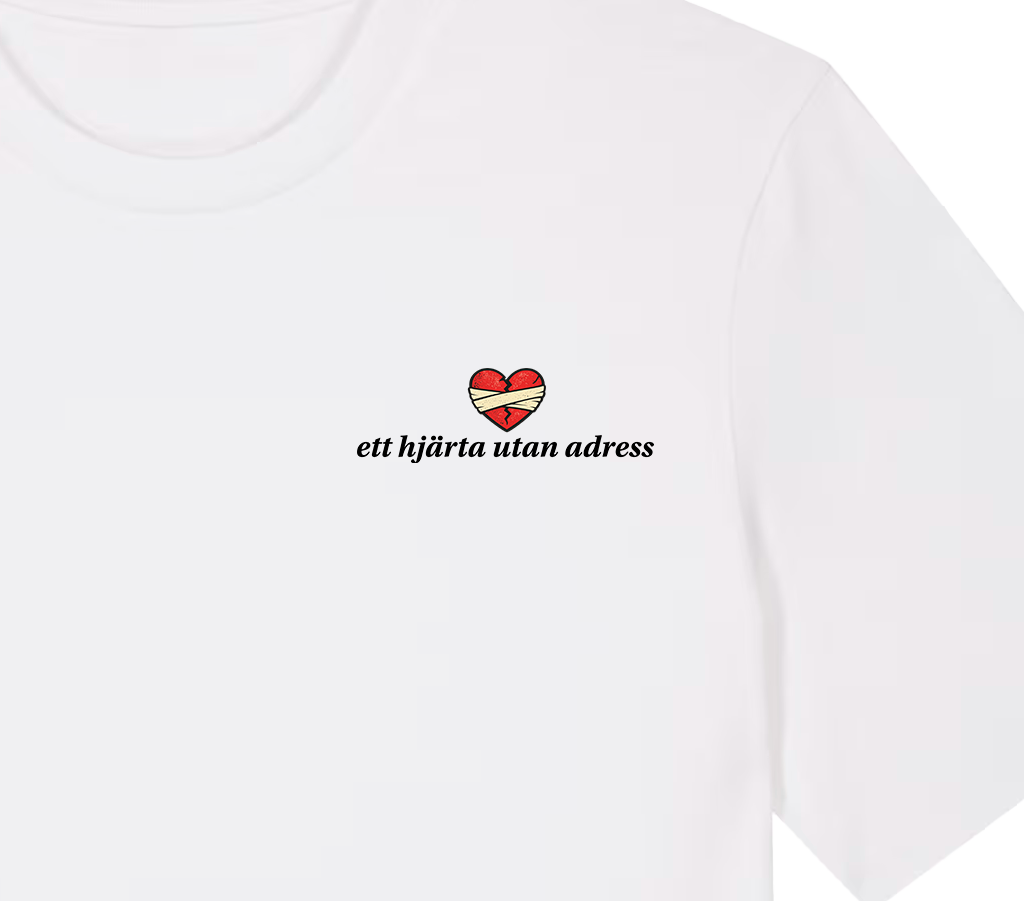 ETT HJÄRTA UTAN ADRESS - T-SHIRT